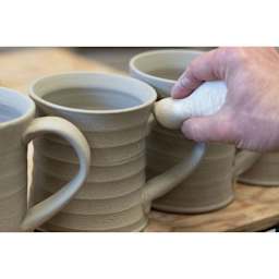 Mudtools Mudsponge - White Finishing smoothing clay mug