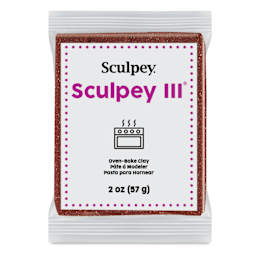 Sculpey III - Garnet Glitter, 2 oz
