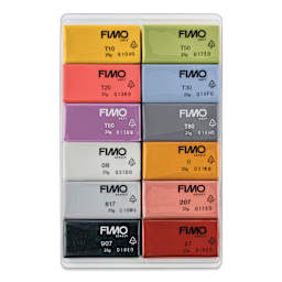 Staedtler Fimo Soft Polymer Clay - Fashion Colors, Set of 12, contents