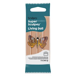 Sculpey Living Doll Polymer Clay - 1 lb, Beige front of packaging