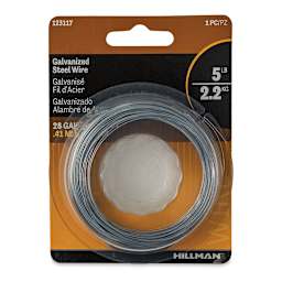 Hillman Galvanized Steel Wire - 28 Gauge, 100 feet - front of packaging