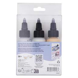 Liquid Sculpey Multi-Pack - Metallic Colors Multi-Pack, Set of 3 back of packaging