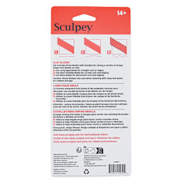 Sculpey Tools Clay Blades back of packaging
