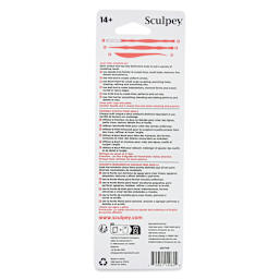 Sculpey Tools Clay Tool Starter Set back of packaging