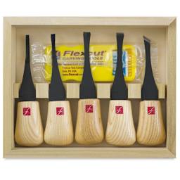 Flexcut Beginners Palm Set - Set of 5 - contents
