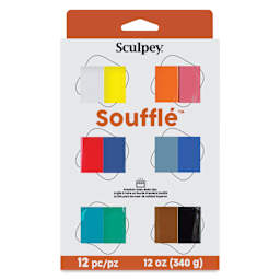 Sculpey Souffle - Set of 12, 0.9 oz Bars front of packaging