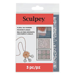Sculpey Silk Screen - Florals front of packaging