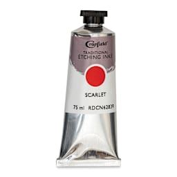 Cranfield Traditional Etching Ink - Scarlet, 75 ml - front