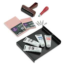 Speedball Fabric Block Printing Deluxe Kit (Kit contents)