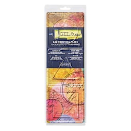 Gel Press Petite Printing Plates - Basic Shapes, Set of 3 front of packaging
