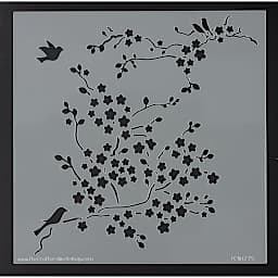 The Crafter's Workshop Stencils - Top view of Cherry Blossom Stencil
