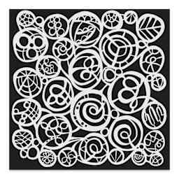 The Crafter's Workshop Stencil - Circle Fest, 6" x 6"