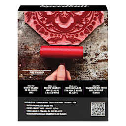 Speedball Soft Rubber Brayer - 4", back of packaging