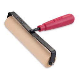 Speedball Soft Rubber Brayer - 6'' (Angled view)