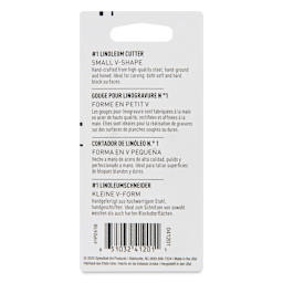 Speedball Linoleum Cutter - Pkg of 2, No. 1 Small V (Back of package)