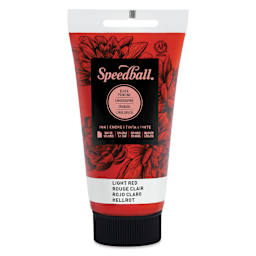 Speedball Water-Soluble Block Printing Ink - Light Red, 2.5 oz