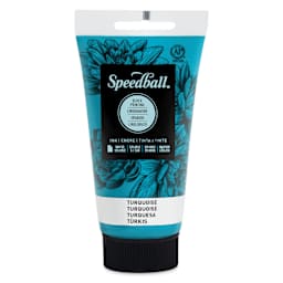 Speedball Water-Soluble Block Printing Ink - Turquoise, 2.5 oz