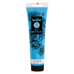 Speedball Water-Soluble Block Printing Ink - Fluorescent Blue. 5 oz