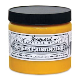 Jacquard Screen Printing Ink - Yellow, 16 oz