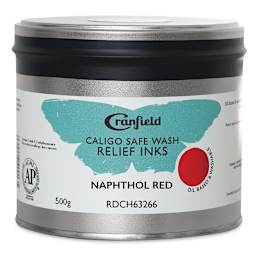 Cranfield Caligo Safe Wash Relief Ink - Naphthol Red, 500 g