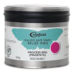 Cranfield Caligo Safe Wash Relief Ink - Process Red (Magenta), 500 g