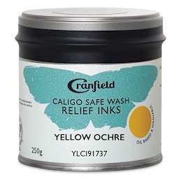 Cranfield Caligo Safe Wash Relief Ink - Yellow Ochre, 250 g
