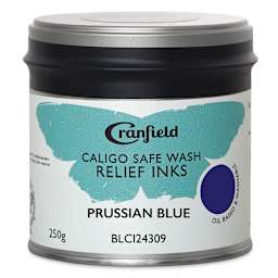 Caligo Safe Wash Relief Ink - Prussian Blue, 250 g, Jar