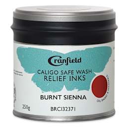 Cranfield Caligo Safe Wash Relief Ink - Burnt Sienna Hue, 250 g