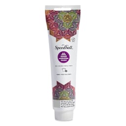 Speedball Fabric and Paper Block Printing Ink - Metallic Silver, 5 oz