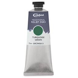 Cranfield Traditional Relief Ink - Turquoise Green, 75 ml