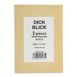 Blick E-Z-Cut Printing Blocks - Pkg of 2, 4" x 6" front of package
