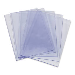 Blüm Clear Printmaking Blocks - 4" x 6", 1/8" Thick - 5 blocks fanned