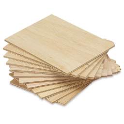 Wood Blocks - 12 Pieces, 6" x 8", White