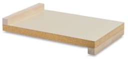 Wooden Inking Plate - Side view of Melamine on Pine Plate