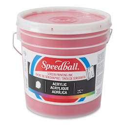 Speedball Permanent Acrylic Screen Printing Ink - Dark Red, Gallon