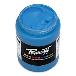 Permaset Aqua Fabric Ink - Supercover Glow Blue, 300 ml