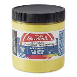 Speedball Fabric Screen Printing Ink - Citrine (Opaque), 8 oz, Jar