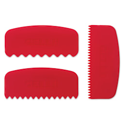 Gelli Arts Large Printing Tools - Set of 3, Round showing included tools