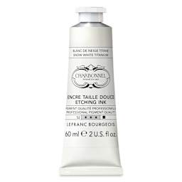 Charbonnel Etching Ink - Snow White Titanium, 60 ml
