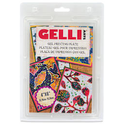 Gelli Arts Gel Printing Plate - 4" x 6" x 3/8", Rectangle front of packaging