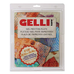Gelli Arts Gel Printing Plate - 8" x 10" x 3/8", Rectangle, front of the packaging