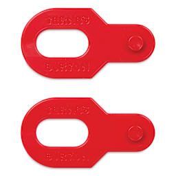 Ternes-Burton Plastic Register Pins - Red, 1/4" x 0.120", Pkg of 2