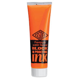 Essdee Premium Water-Based Block Printing Inks - Orange, 100 ml Tube