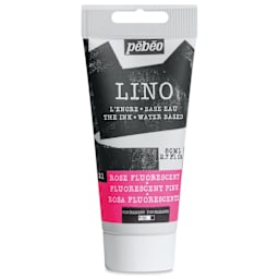 Pebeo Lino Ink - Pink Fluorescent, 80 ml Tube