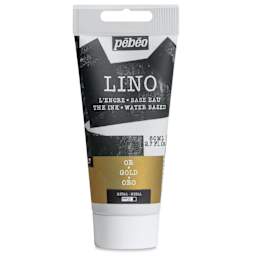 Pebeo Lino Ink - Gold, 80 ml Tube
