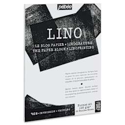 Pebeo Linocut Paper Block - 30 Sheets, A4, Bamboo, 210 mm x 297 mm