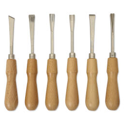 Excel Blades Deluxe Woodcarving Chisels - Set of 6