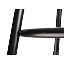 National Public Seating Corp. Adjustable Stool - Without Backrest, Black, 25" to 33", foot ring
