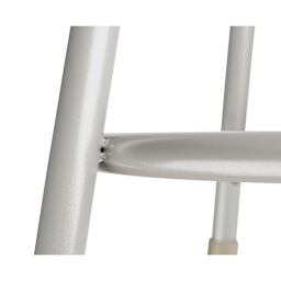 National Public Seating Corp. Adjustable Stool - 25" to 33", Gray, Without Backrest, foot ring