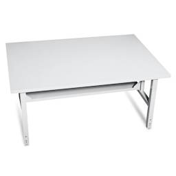 Debcor Adjustable Art & Activity Table - 60" x 42" x 1-1/4", Square Self-Edged Top